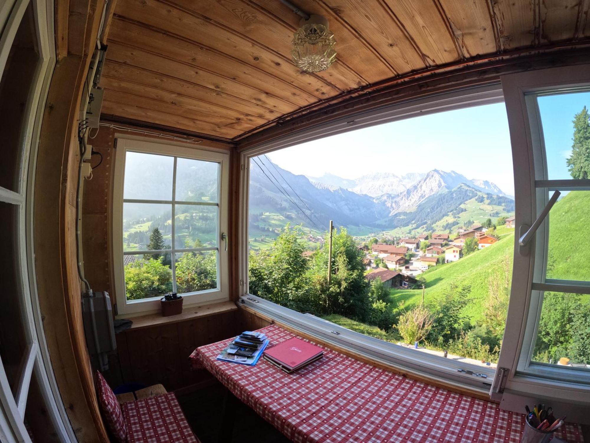 Chalet Sonnenheim Mit Atemberaubender Aussicht Adelboden Exterior photo